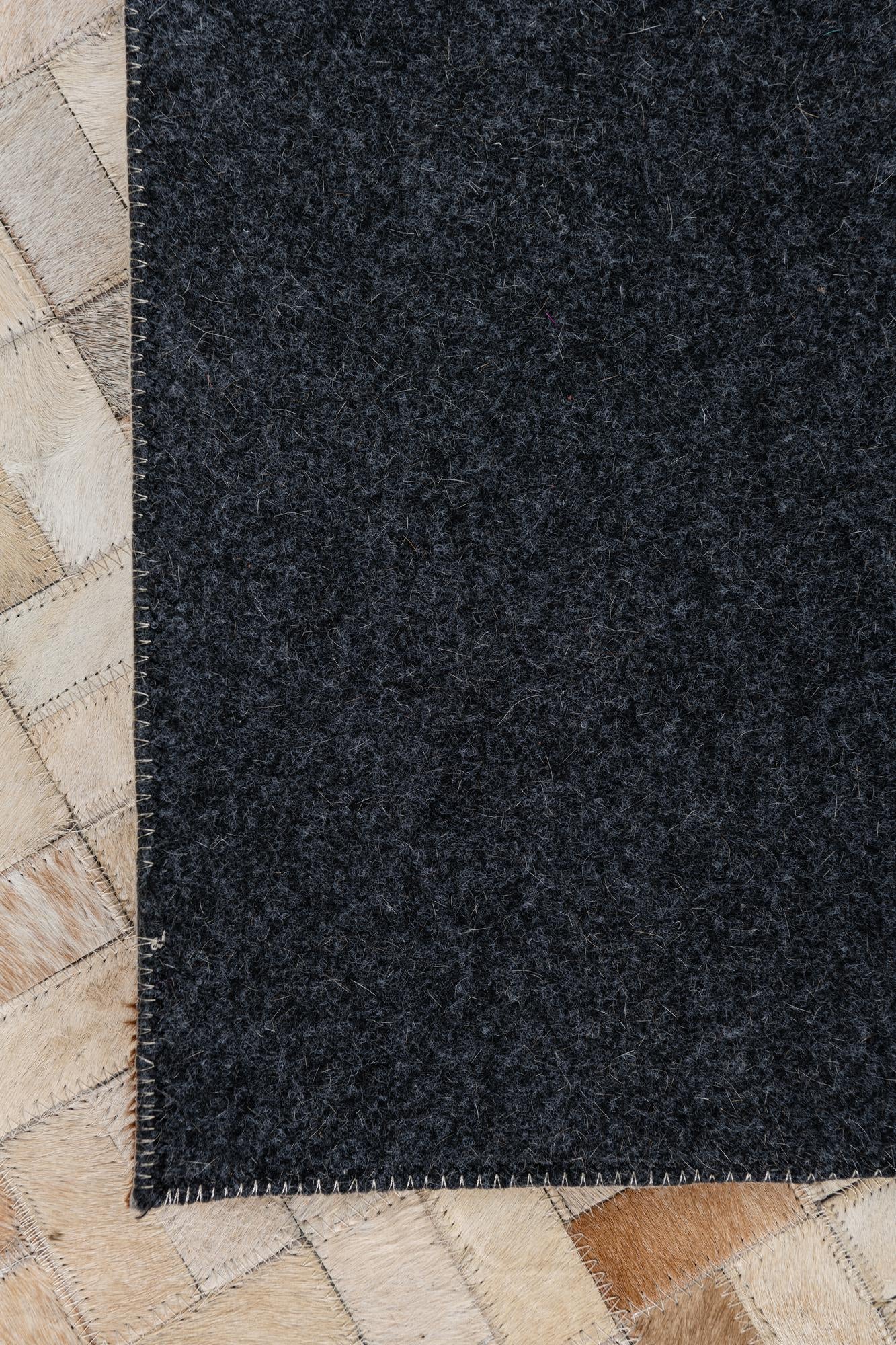 8' x 9' 9 Cowhide Leather Rug