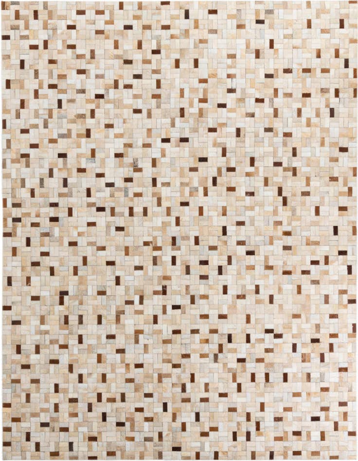 Detail image of 8' x 9' 9 Cowhide Leather Rug