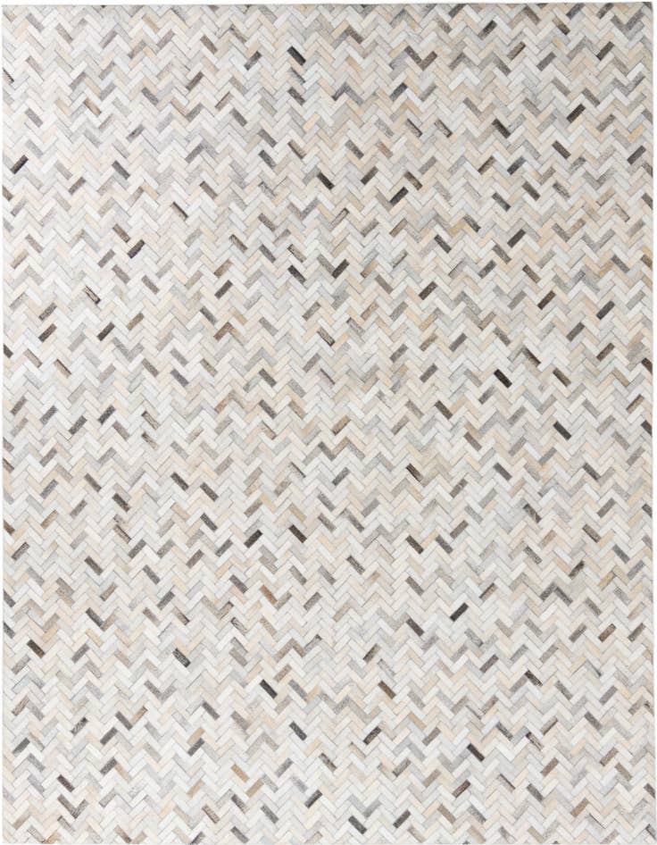 Detail image of 7' 9 x 9' 7 Cowhide Leather Rug