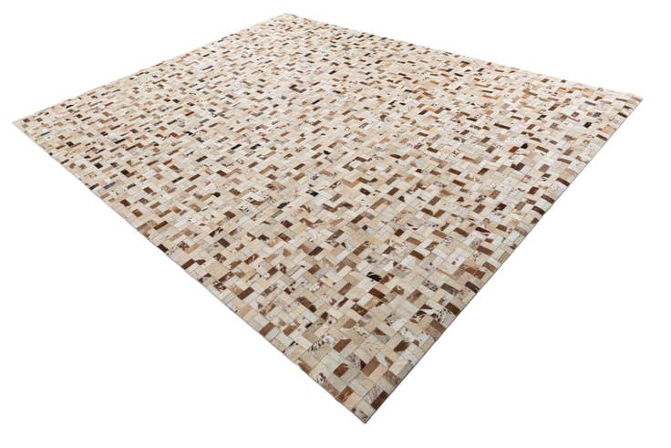 Detail image of 7' 10 x 9' 10 Cowhide Leather Rug