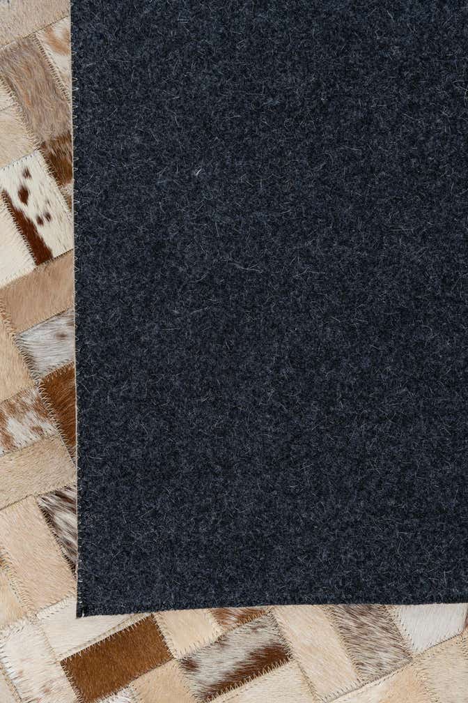 7' 10 x 9' 10 Cowhide Leather Rug