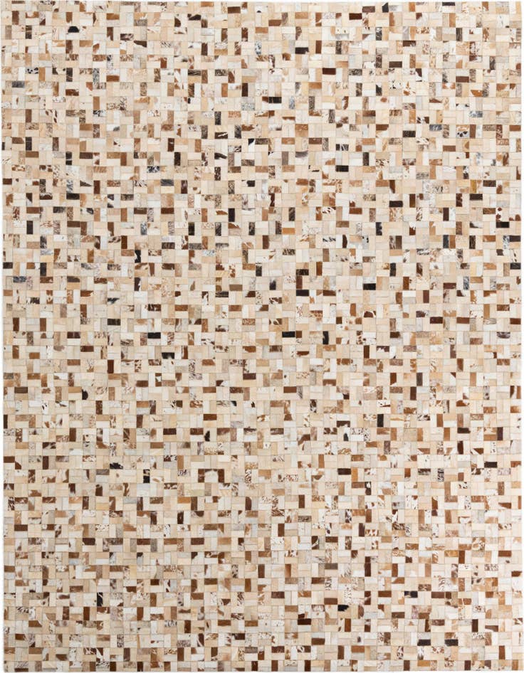 Detail image of 7' 10 x 9' 10 Cowhide Leather Rug