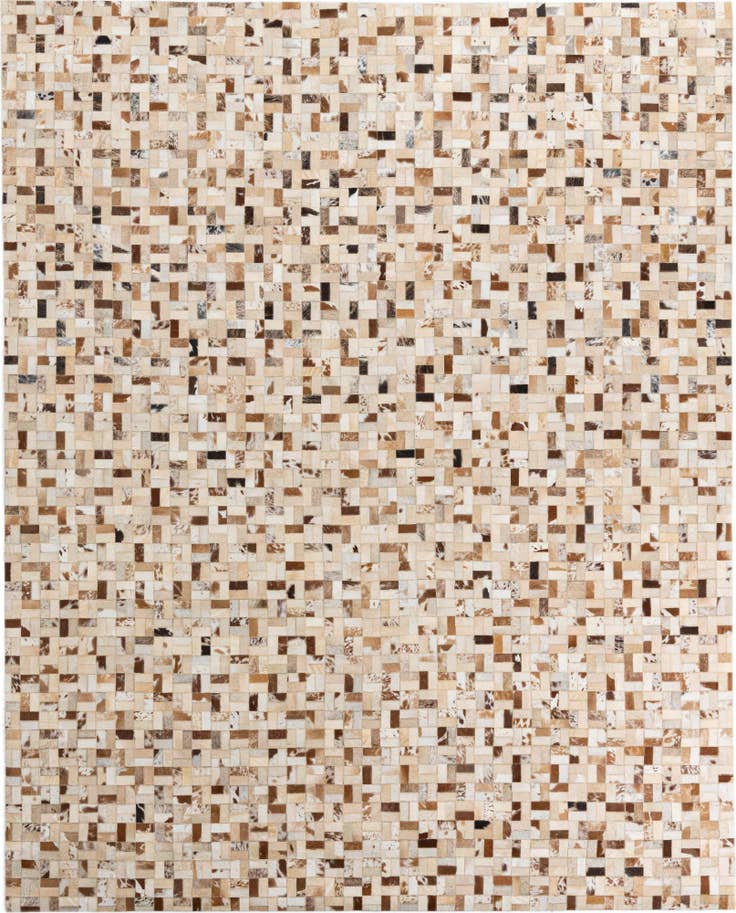 Detail image of 7' 10 x 9' 10 Cowhide Leather Rug