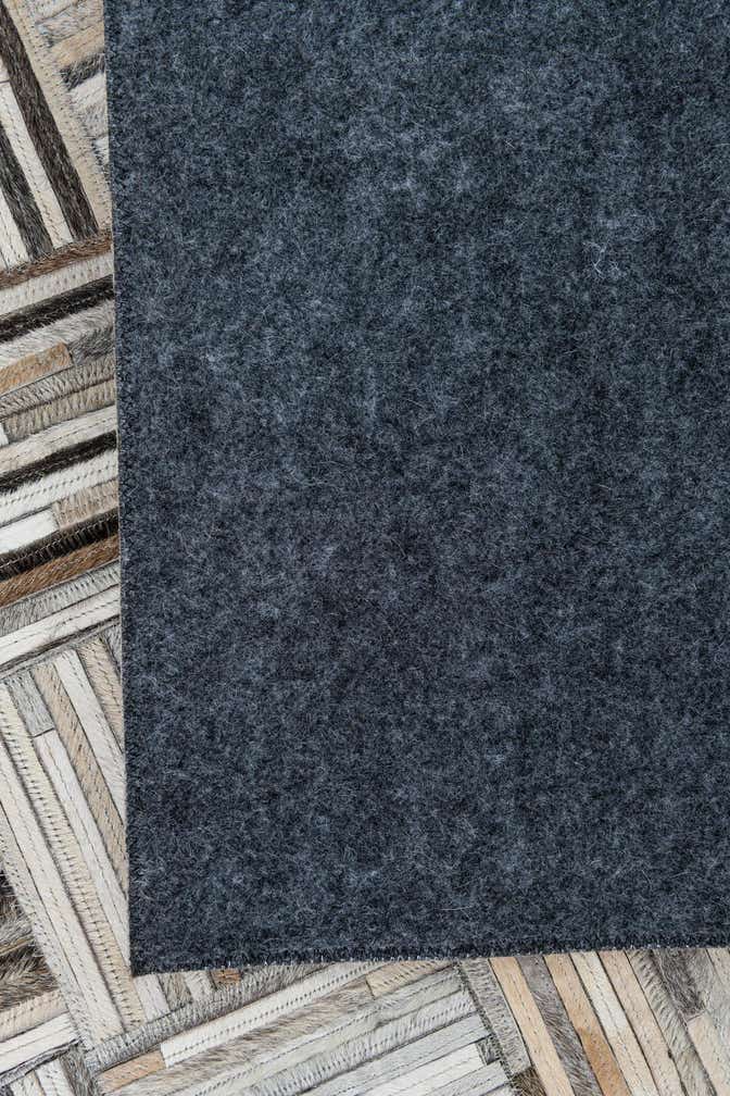 7' 10 x 9' 10 Cowhide Leather Rug