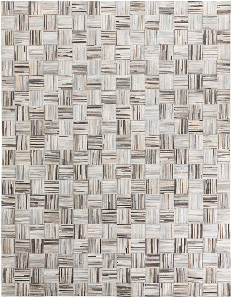 Detail image of 7' 10 x 9' 10 Cowhide Leather Rug