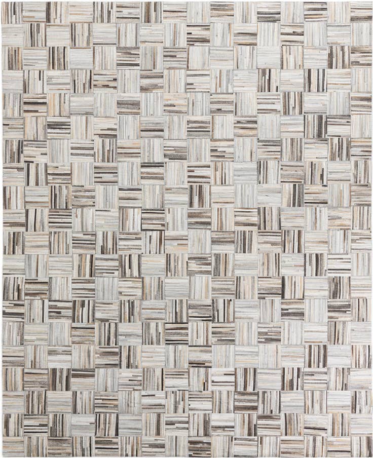 Detail image of 7' 10 x 9' 10 Cowhide Leather Rug