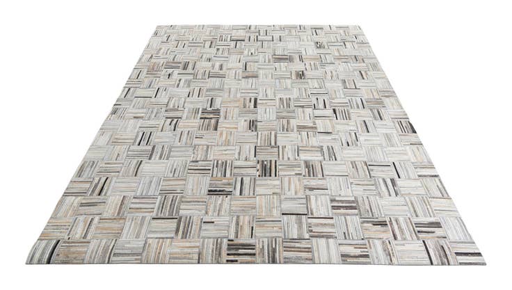 Detail image of 7' 10 x 9' 10 Cowhide Leather Rug