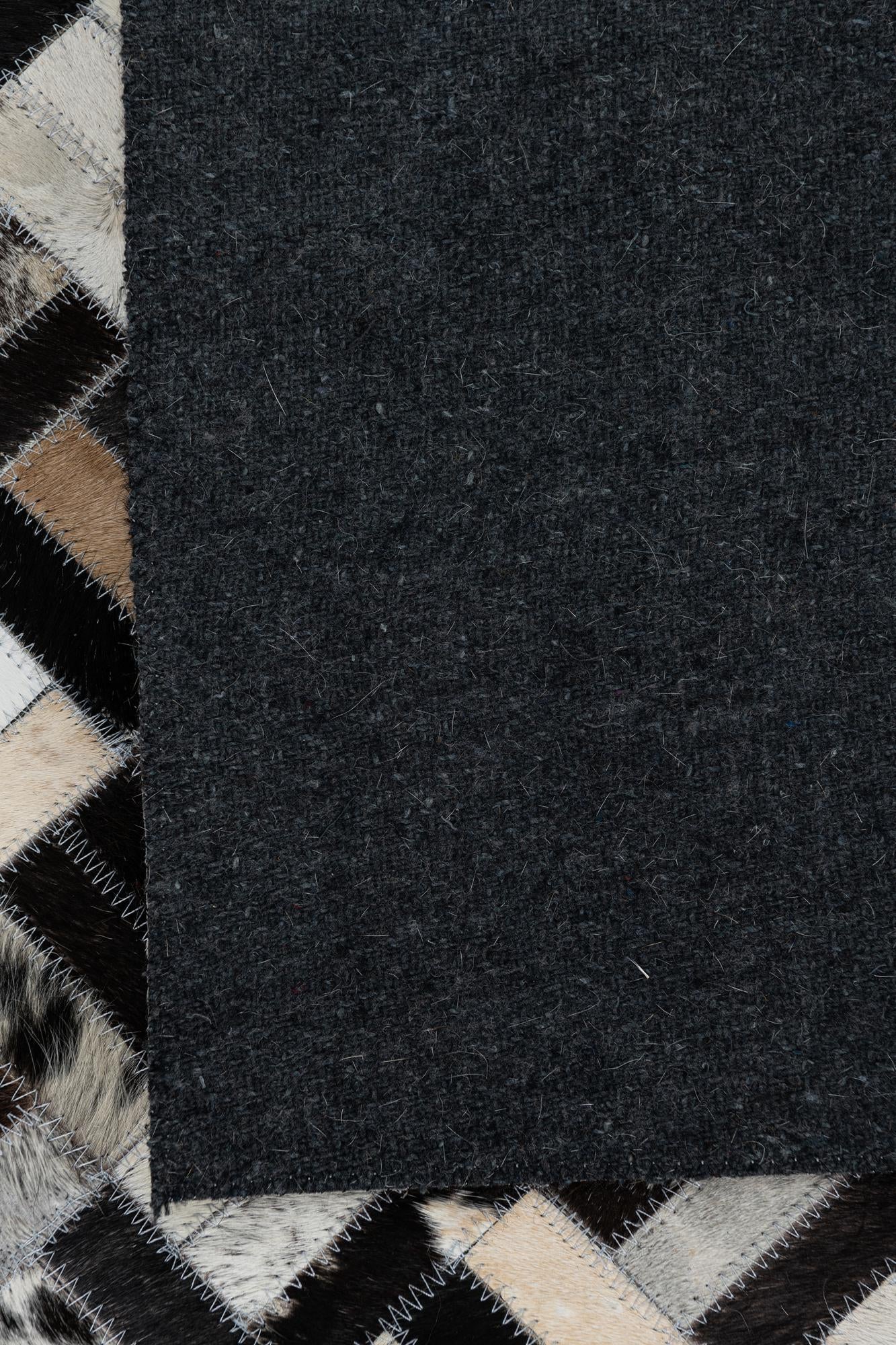 8' 1 x 10' 1 Cowhide Leather Rug