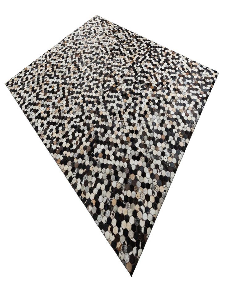 Detail image of 8' 1 x 10' Cowhide Leather Rug