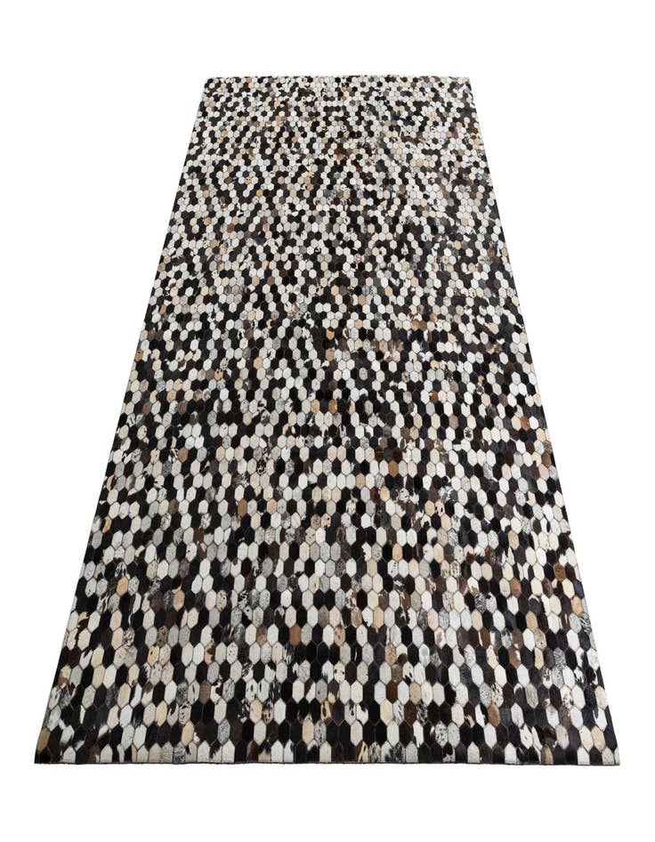 Detail image of 8' 1 x 10' Cowhide Leather Rug