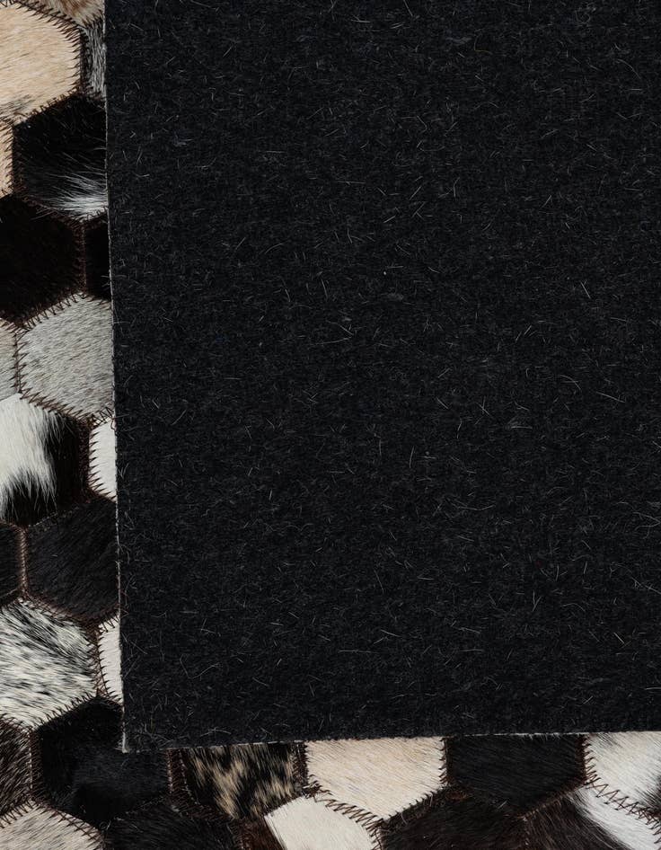 Detail image of 8' 1 x 10' Cowhide Leather Rug