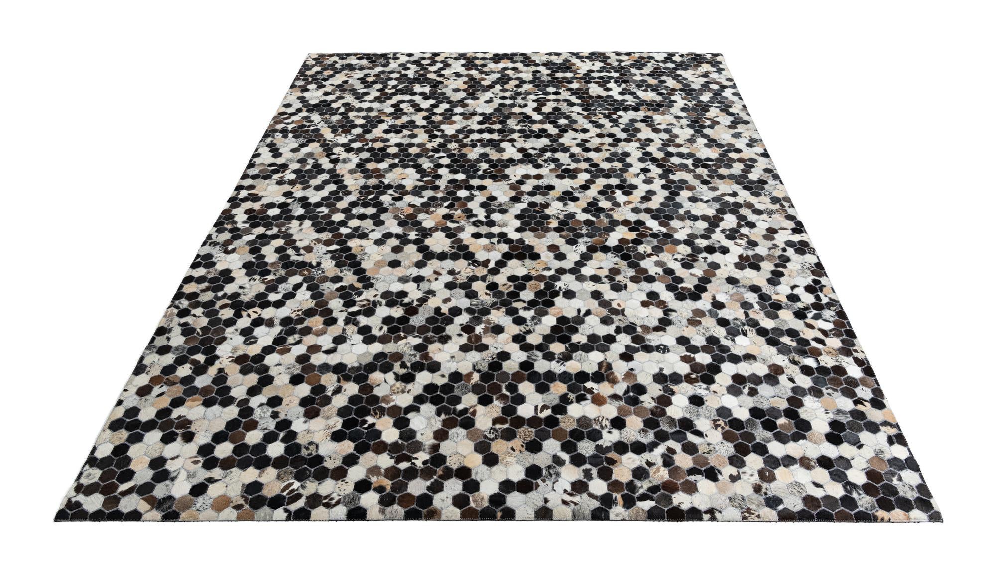 8' x 10' Cowhide Leather Rug