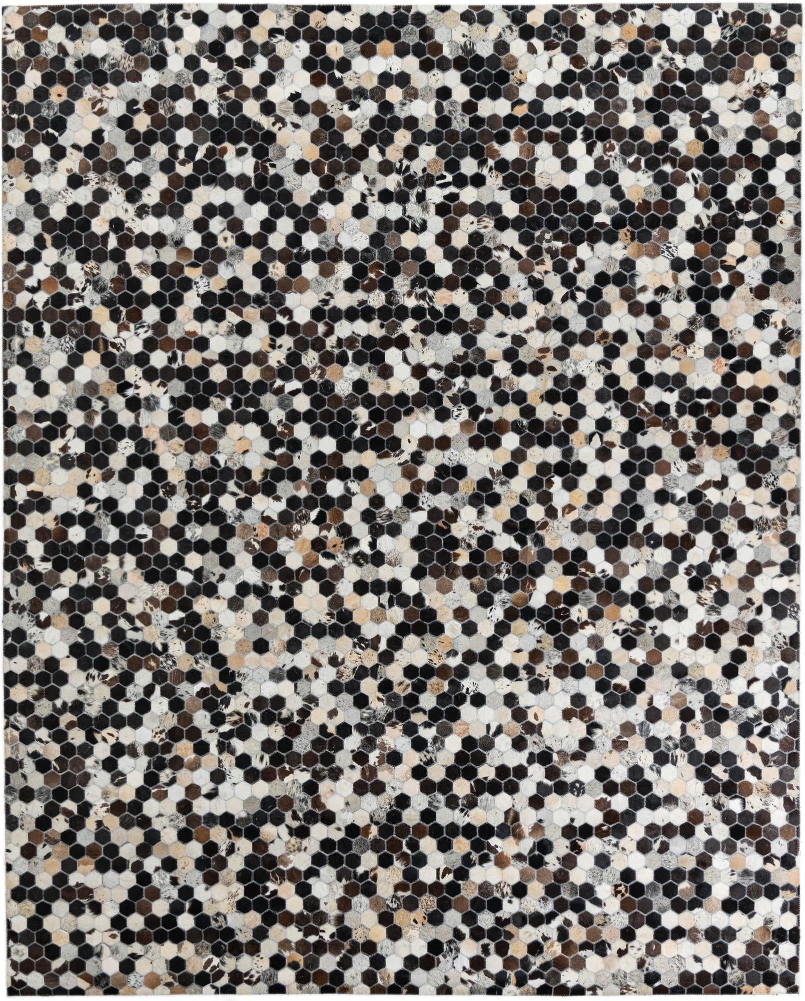 8' x 10' Cowhide Leather Rug