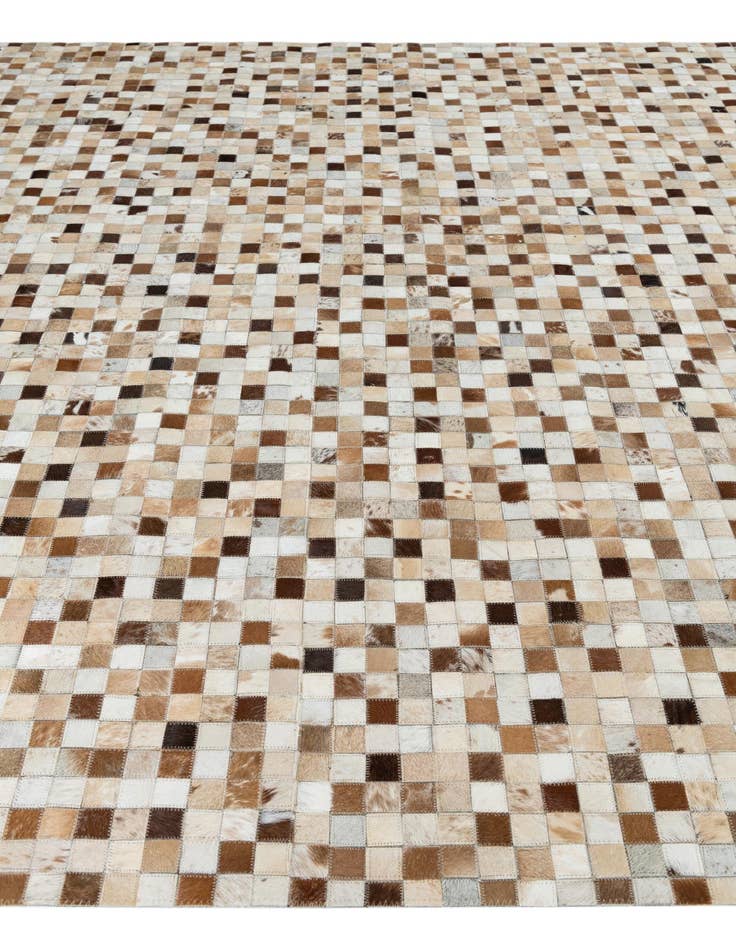 Detail image of 7' 10 x 9' 7 Cowhide Leather Rug