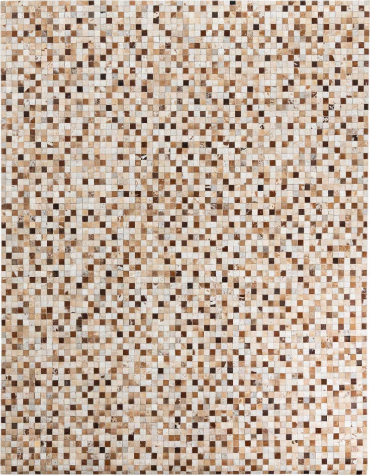 Detail image of 7' 10 x 9' 7 Cowhide Leather Rug