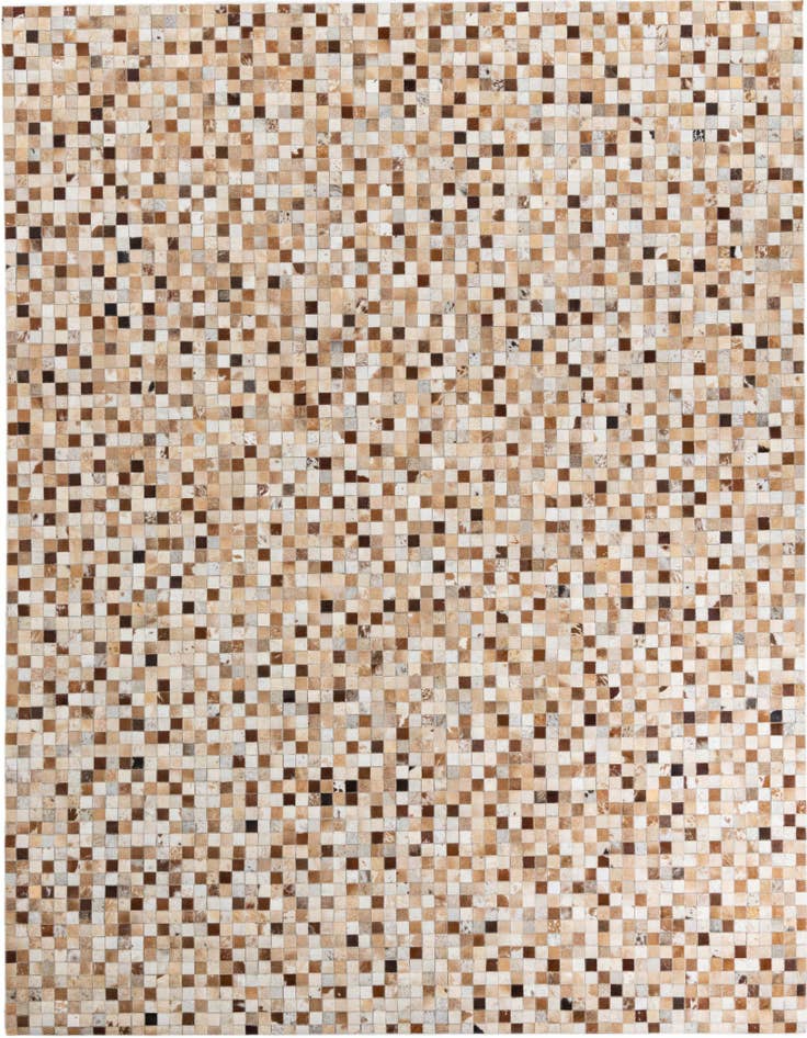 Detail image of 8' 1 x 10' Cowhide Leather Rug