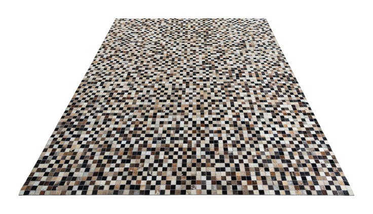 Detail image of 8' 1 x 10' Cowhide Leather Rug