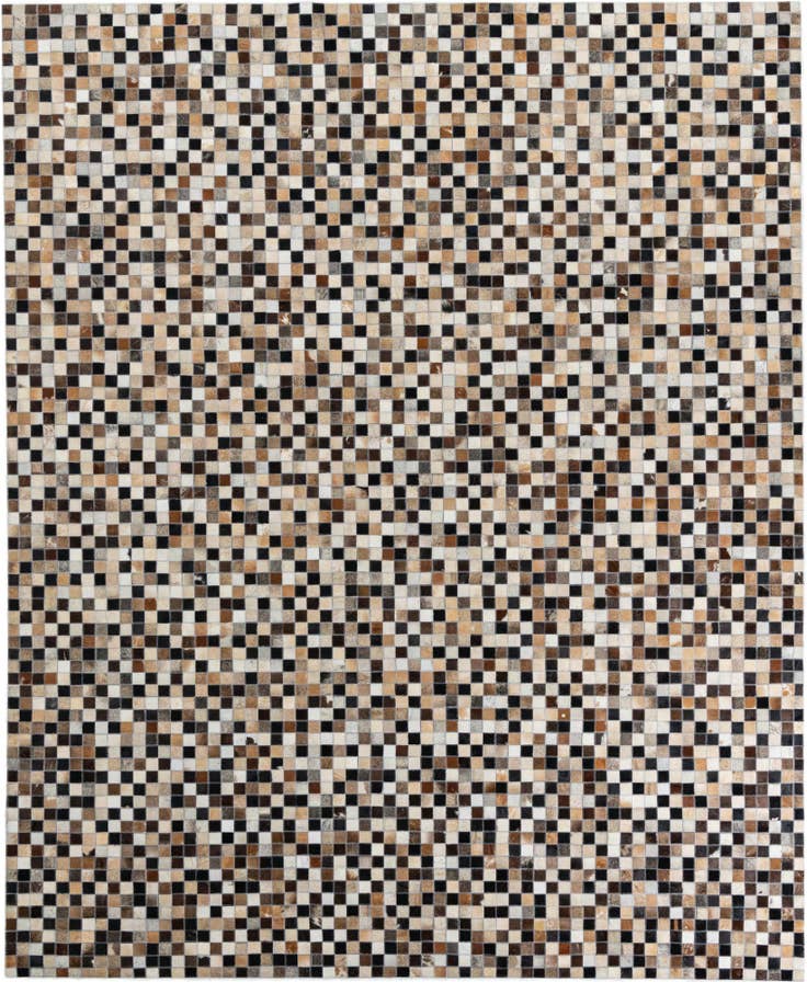 Detail image of 8' 1 x 10' Cowhide Leather Rug