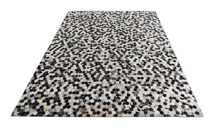 Detail image of 8' 1 x 10' Cowhide Leather Rug