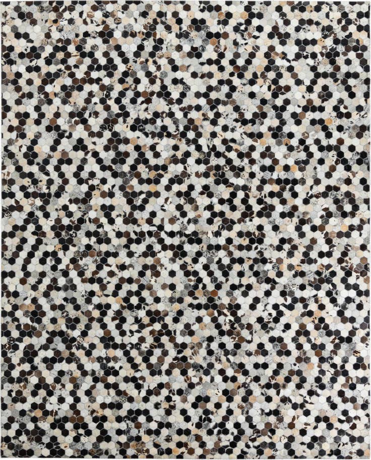 Detail image of 8' 1 x 10' Cowhide Leather Rug