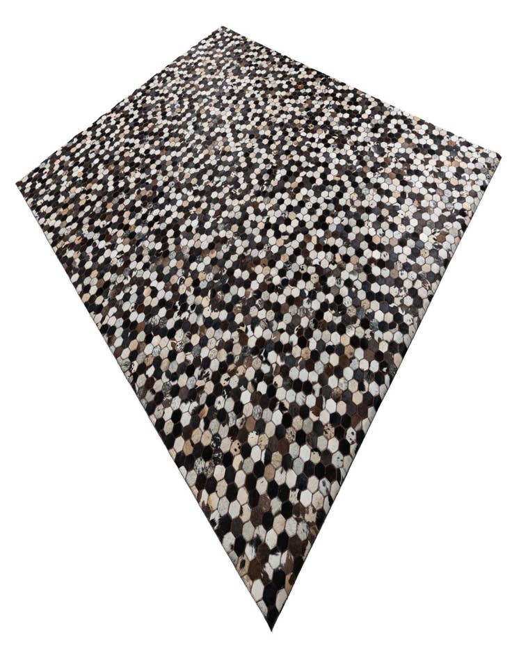 Detail image of 7' 6 x 10' 1 Cowhide Leather Rug