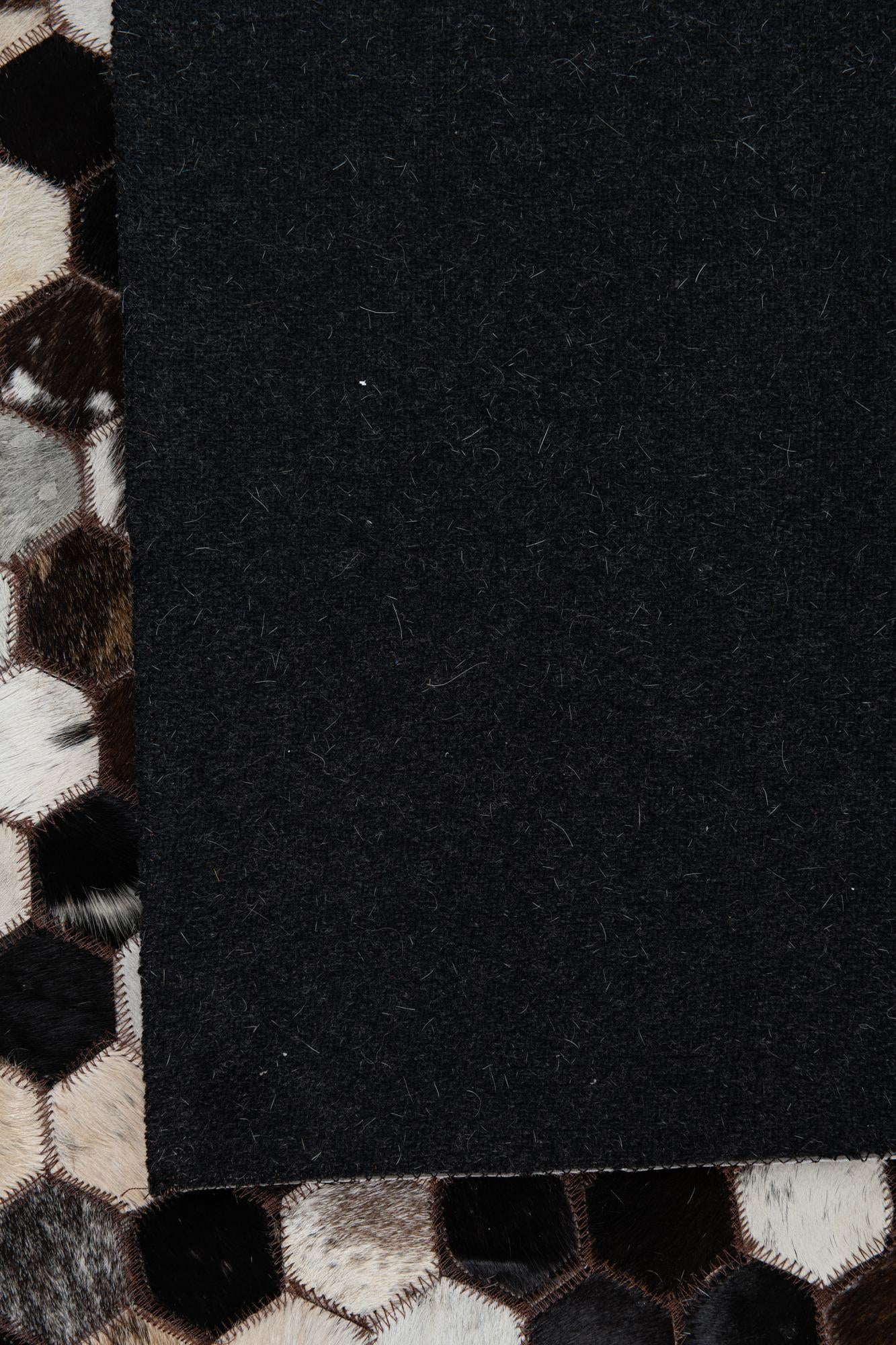 7' 6 x 10' 1 Cowhide Leather Rug