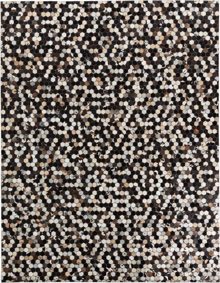 Detail image of 7' 6 x 10' 1 Cowhide Leather Rug