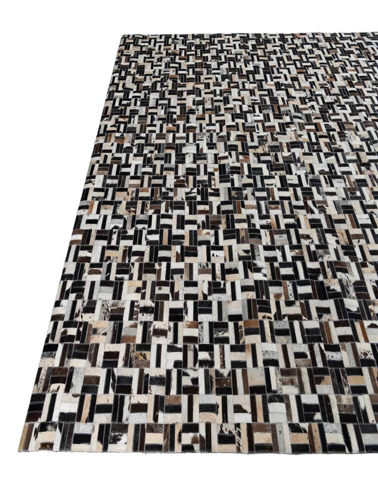 Detail image of 8' x 10' Cowhide Leather Rug
