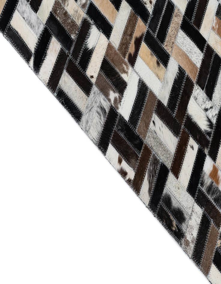 Detail image of 8' x 10' Cowhide Leather Rug