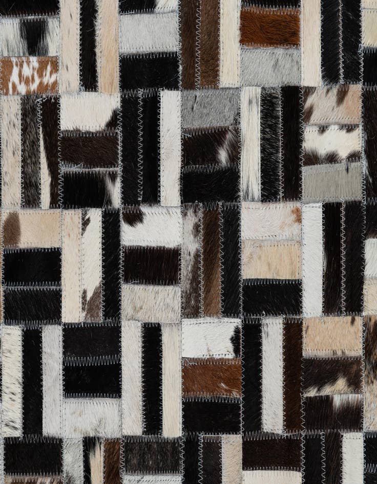 Detail image of 8' x 10' Cowhide Leather Rug