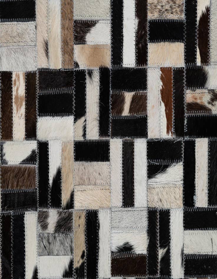 Detail image of 8' x 10' Cowhide Leather Rug