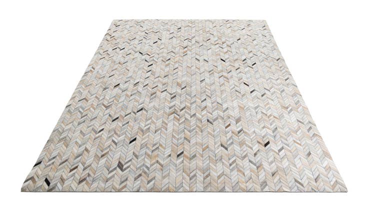 Detail image of 8' 1 x 9' 10 Cowhide Leather Rug