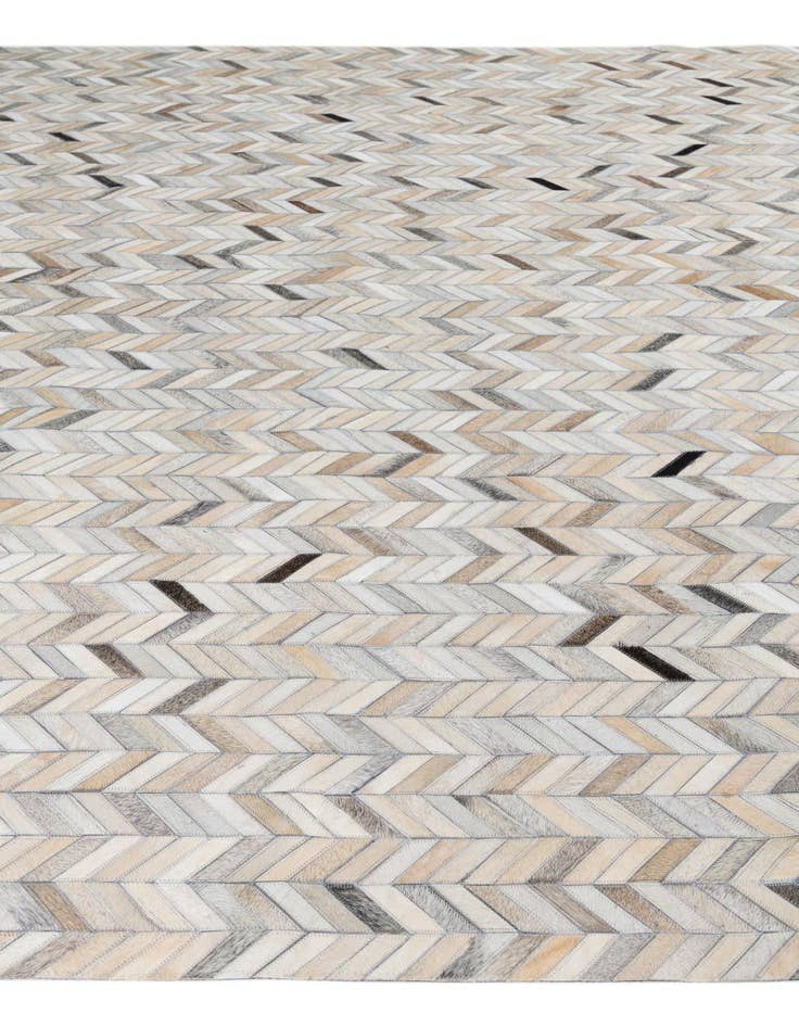 Detail image of 8' 1 x 9' 10 Cowhide Leather Rug