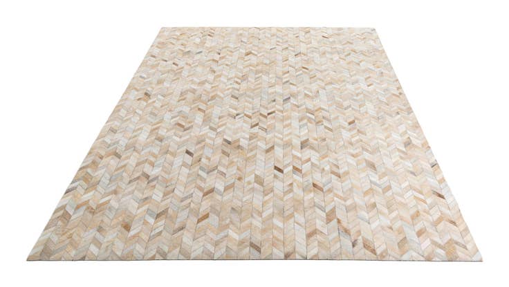 Detail image of 8' x 9' 9 Cowhide Leather Rug