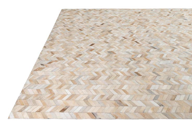 Detail image of 8' x 9' 9 Cowhide Leather Rug