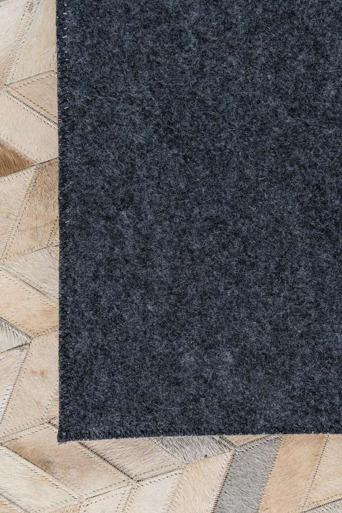 8' x 9' 9 Cowhide Leather Rug