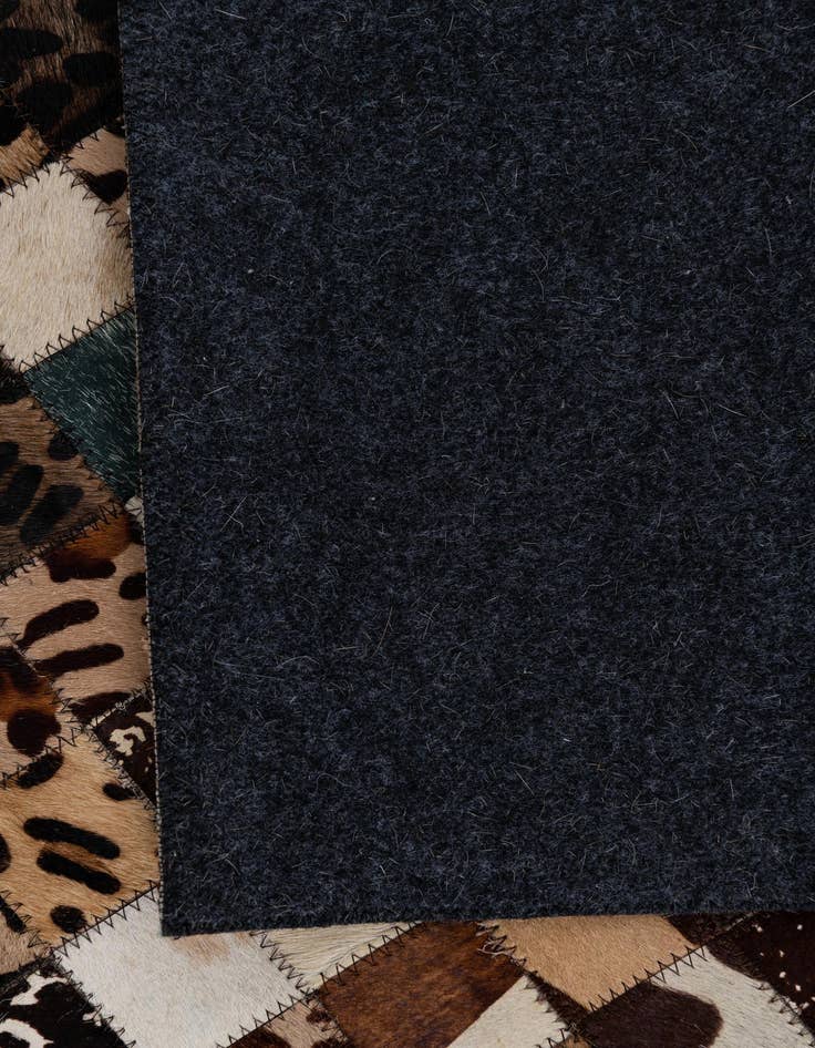 Detail image of 5' 1 x 8' Cowhide Leather Rug