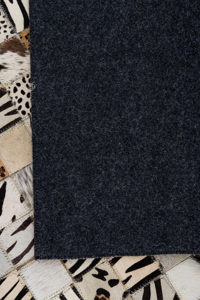 5' x 8' Cowhide Leather Rug
