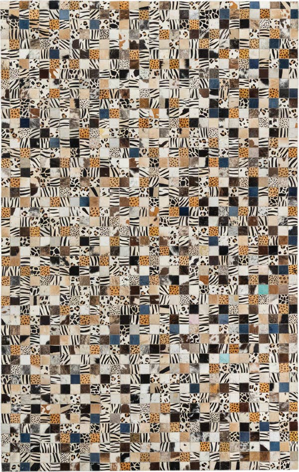 Detail image of 5' x 8' Cowhide Leather Rug