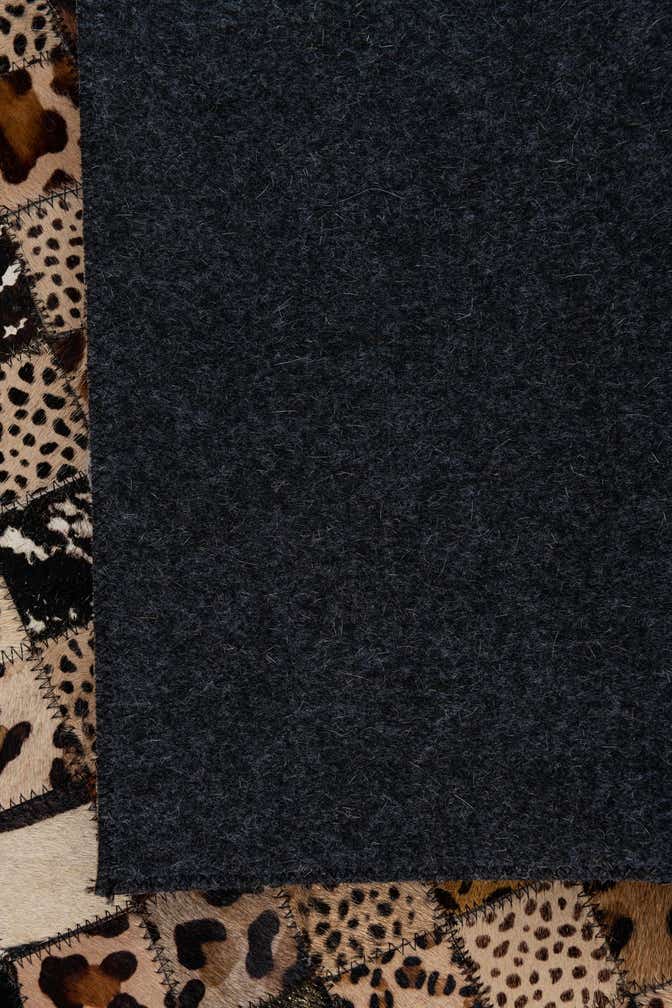 5' 1 x 8' Cowhide Leather Rug