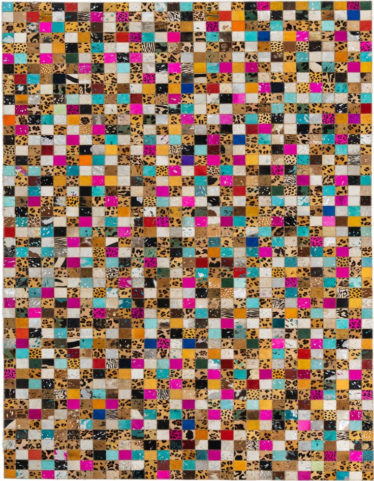 Detail image of 5' x 8' Cowhide Leather Rug