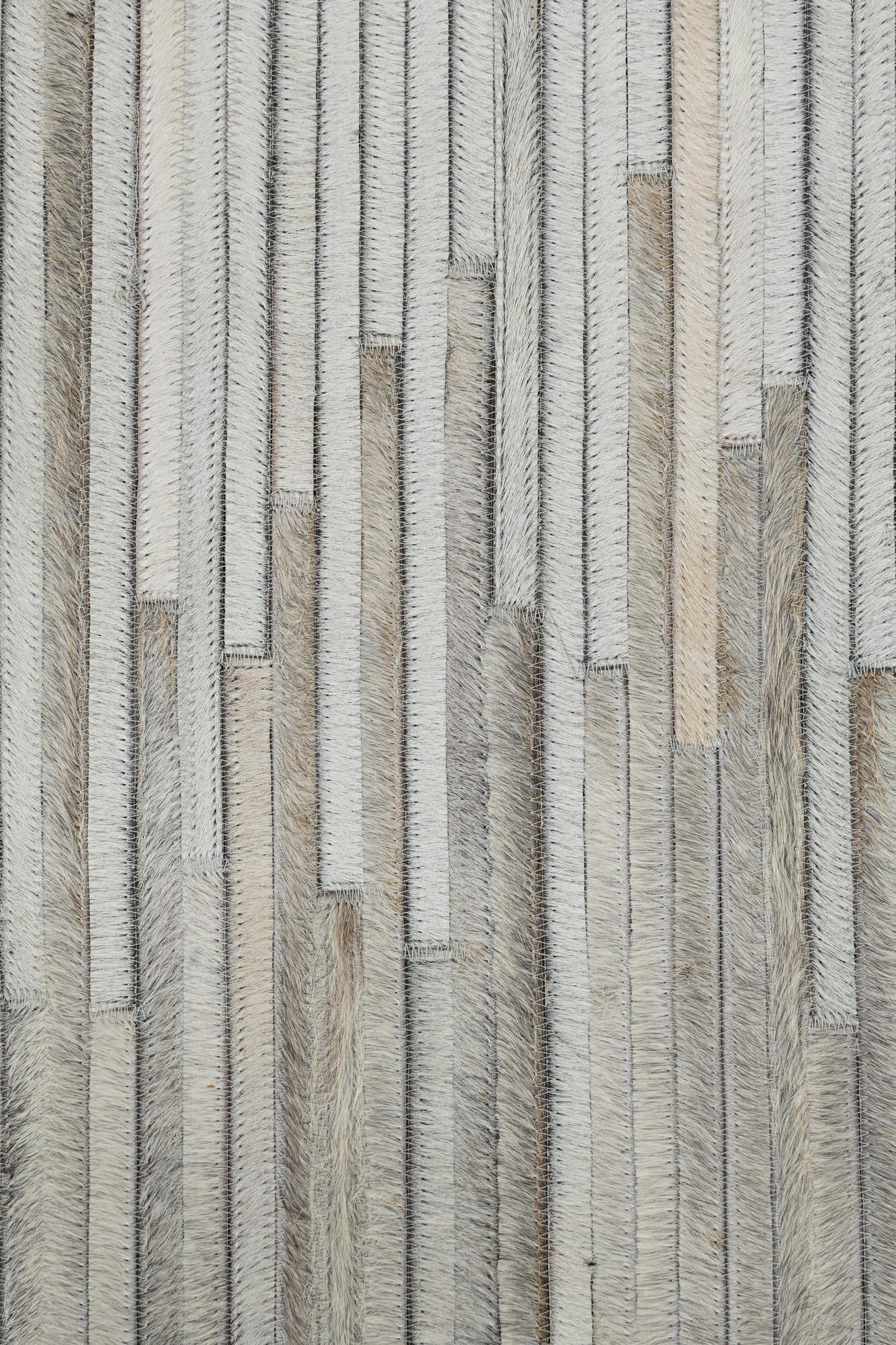 5' 4 x 7' 6 Cowhide Leather Rug