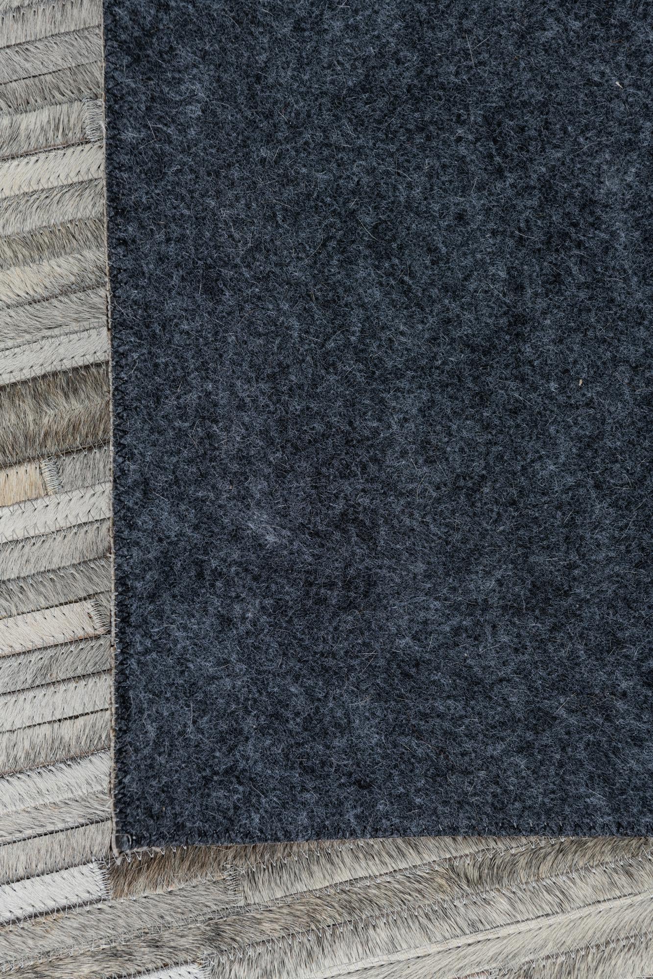 5' 4 x 7' 6 Cowhide Leather Rug