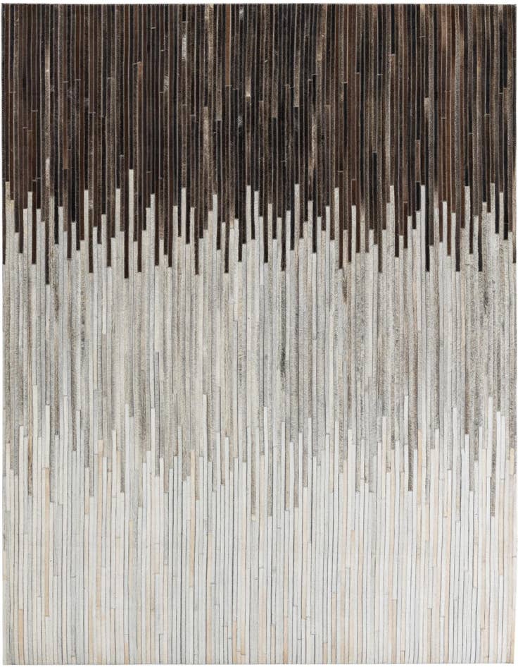 Detail image of 5' 4 x 7' 6 Cowhide Leather Rug