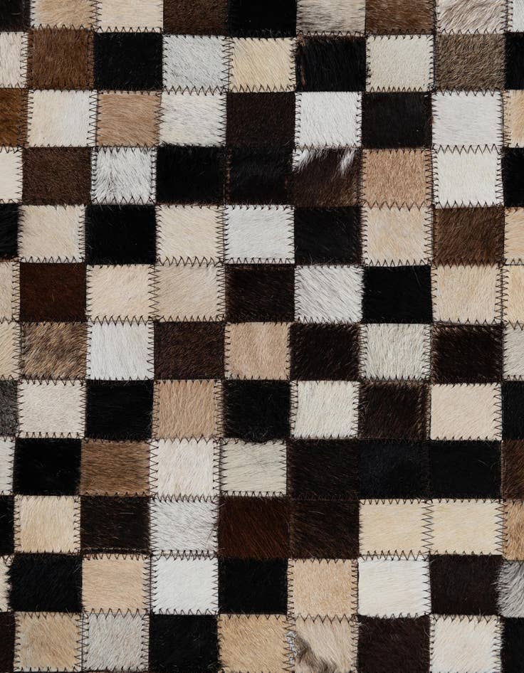 Detail image of 5' 2 x 8' Cowhide Leather Rug