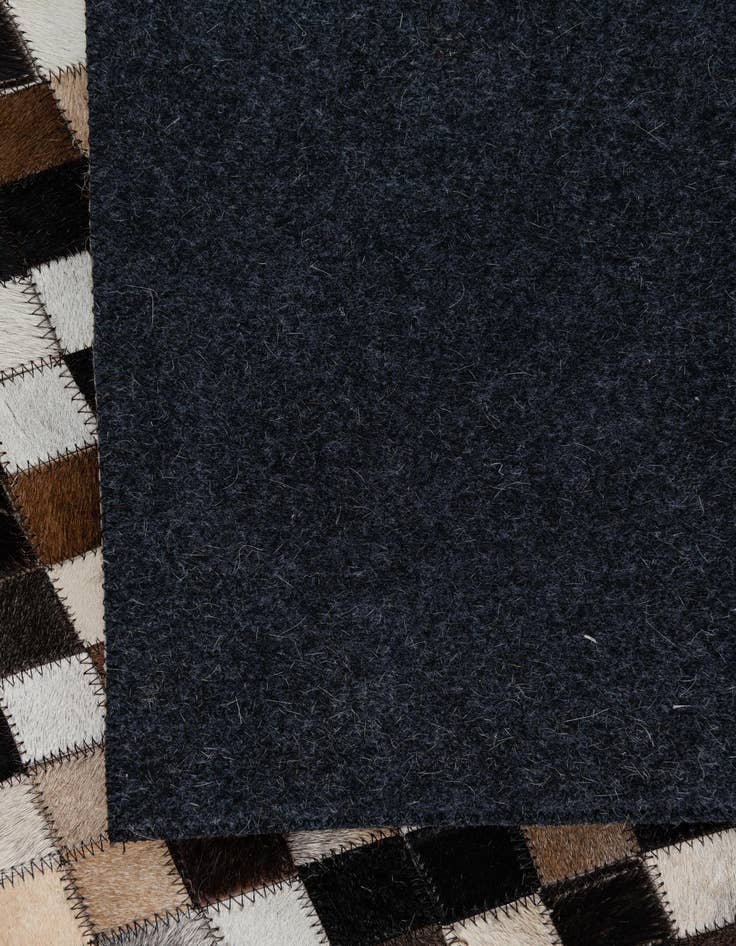 Detail image of 5' 2 x 8' Cowhide Leather Rug