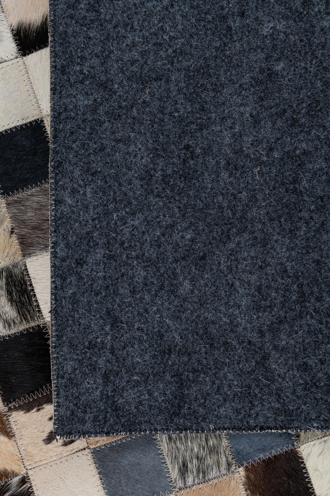 5' x 8' Cowhide Leather Rug