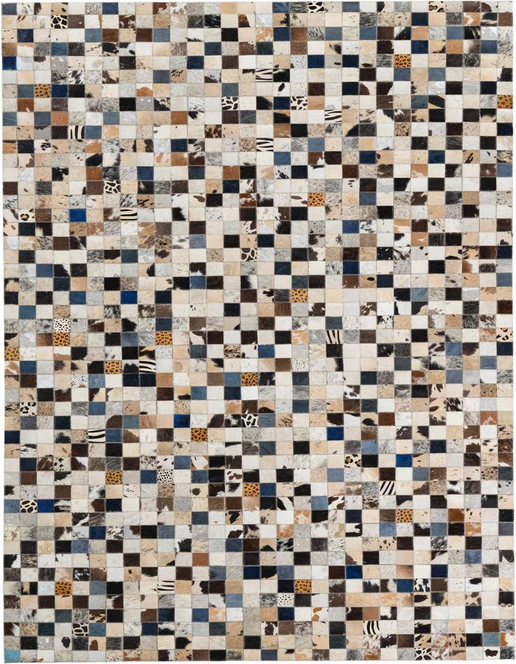 Detail image of 5' x 8' Cowhide Leather Rug
