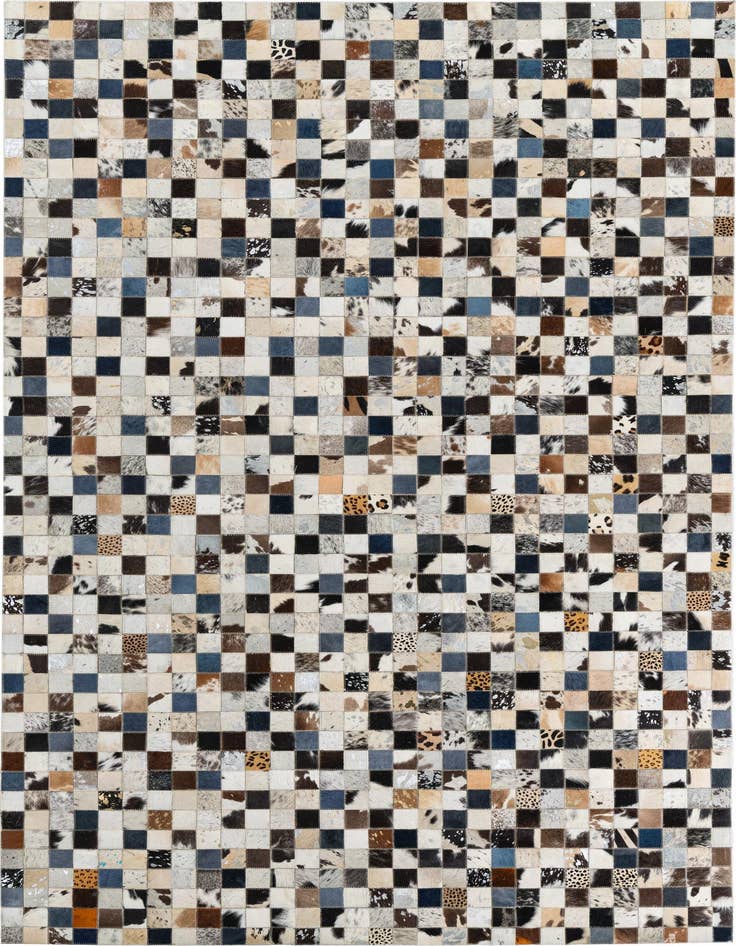 Detail image of 5' x 8' Cowhide Leather Rug