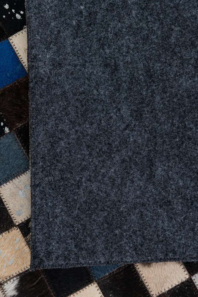 5' x 8' Cowhide Leather Rug